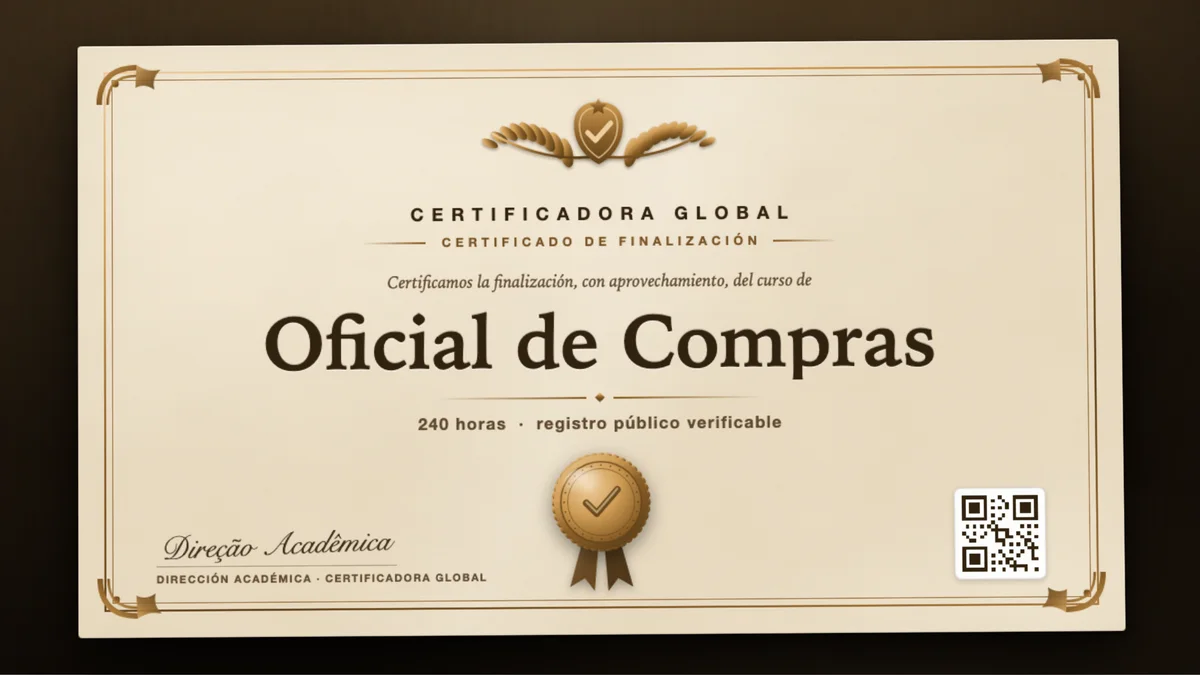 Portada del curso Oficial de Compras