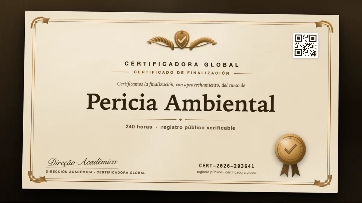 Portada del curso Pericia Ambiental