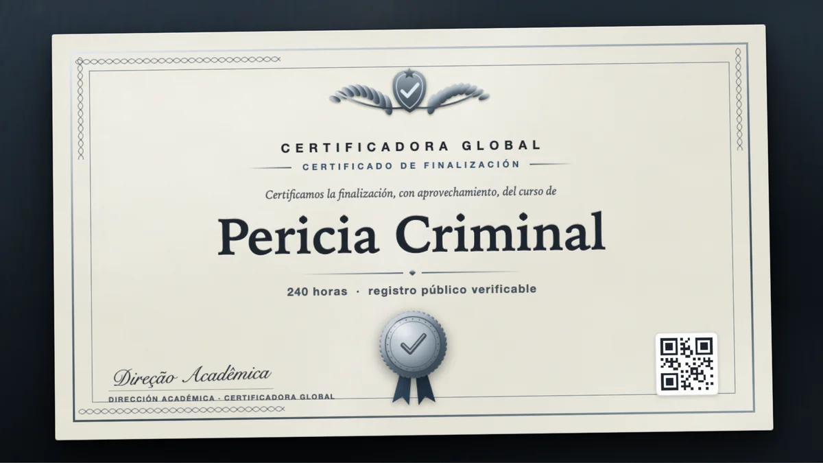 Portada del curso Pericia Criminal