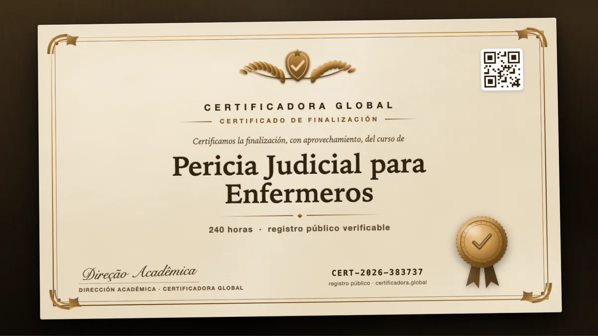Portada del curso Pericia Judicial para Enfermeros