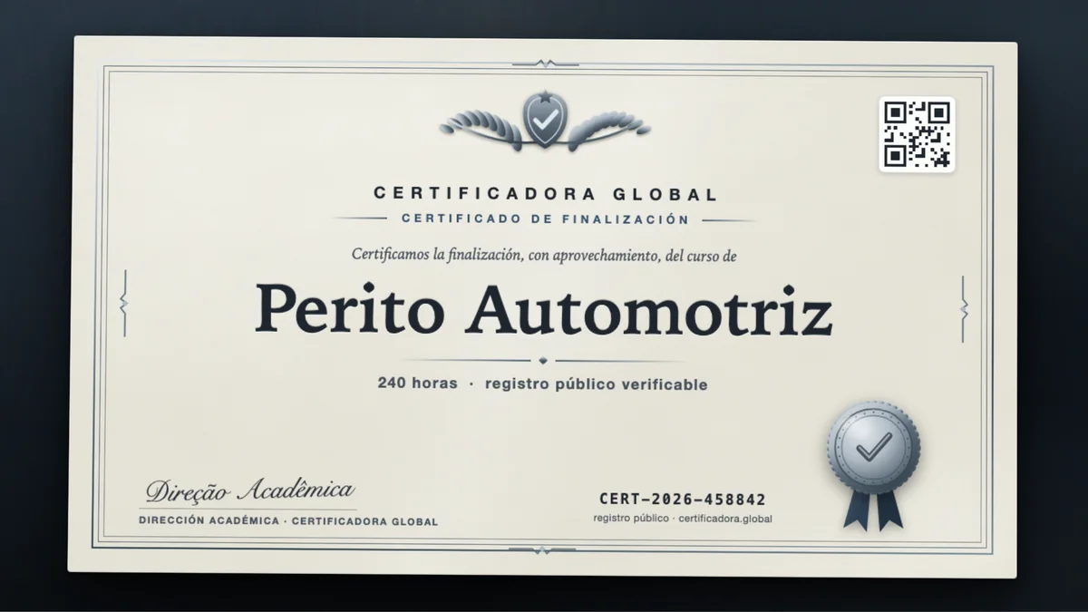 Portada del curso Perito Automotriz