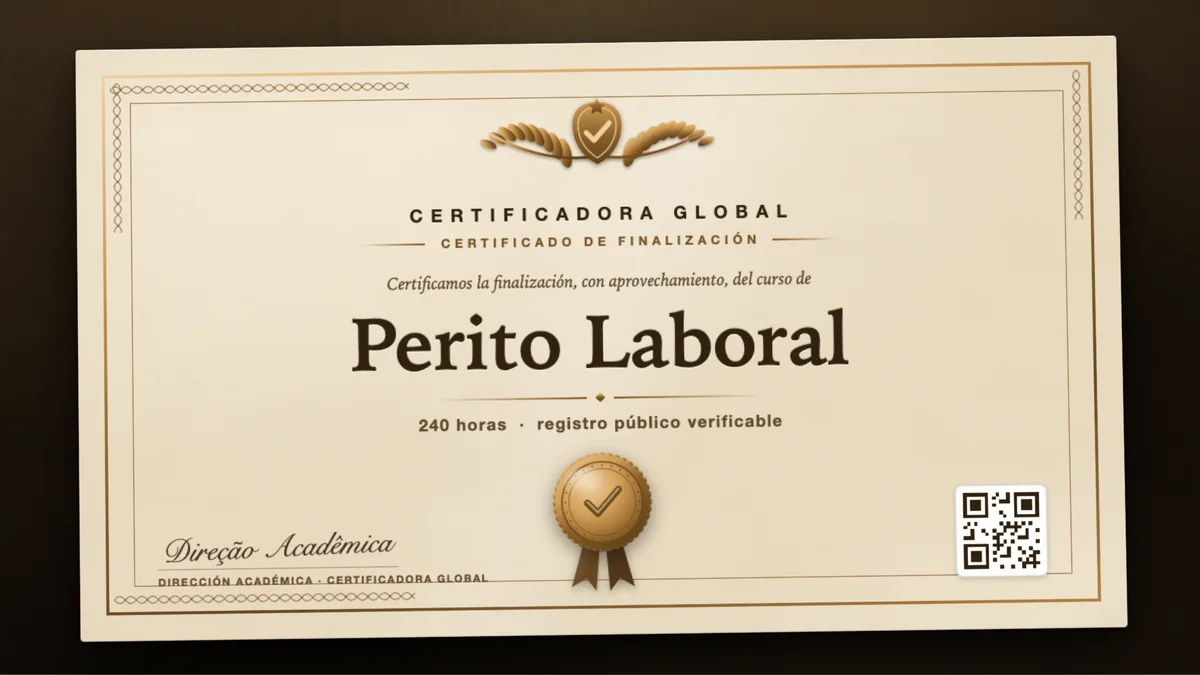 Portada del curso Perito Laboral