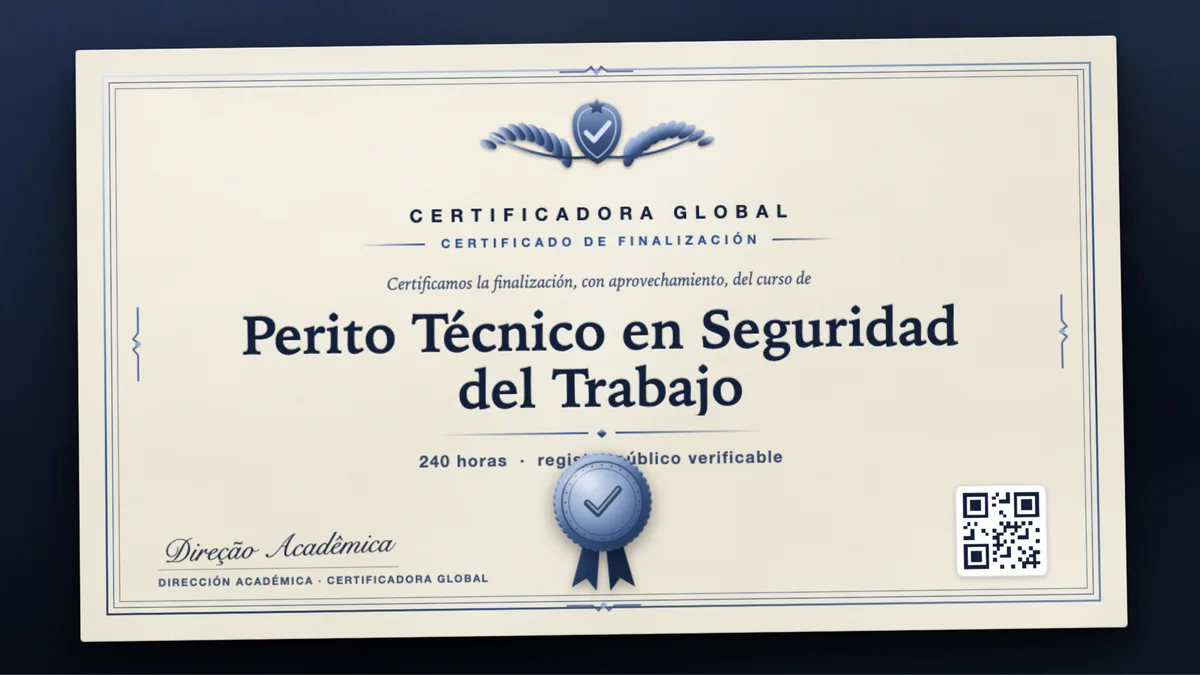 Portada del curso Perito Técnico en Seguridad del Trabajo
