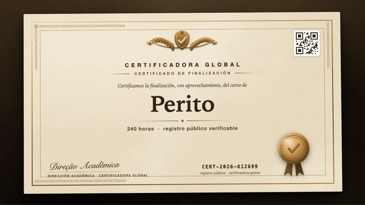 Portada del curso Perito