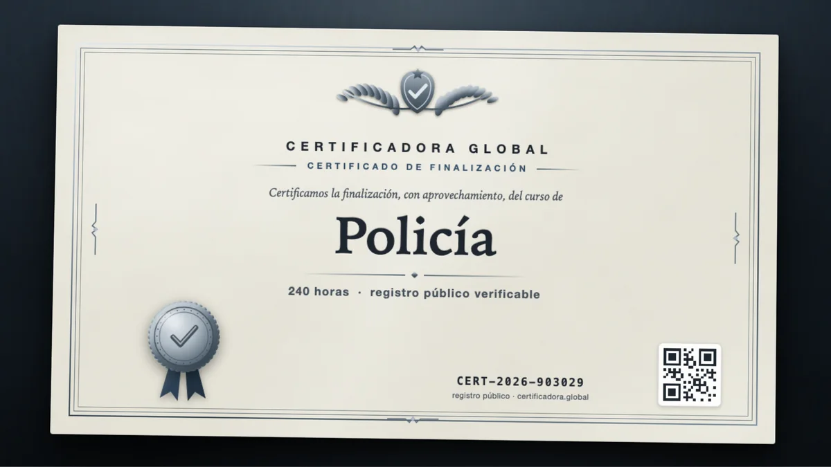 Portada del curso Policía
