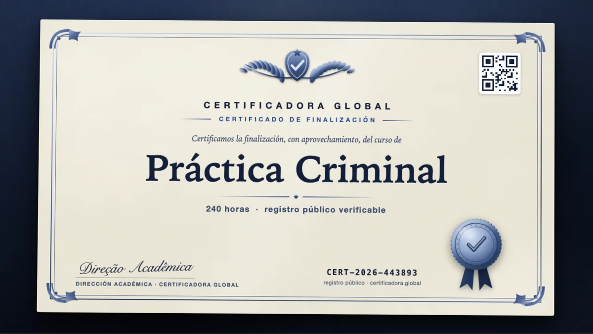 Portada del curso Práctica Criminal