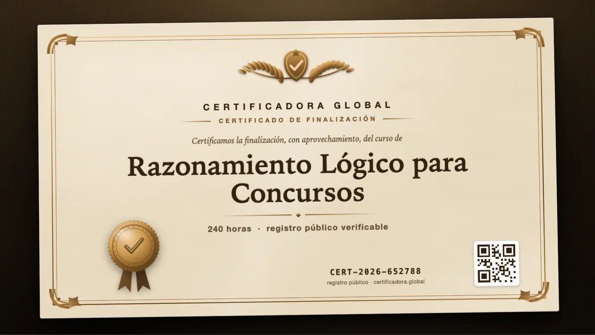 Portada del curso Razonamiento Lógico para Concursos