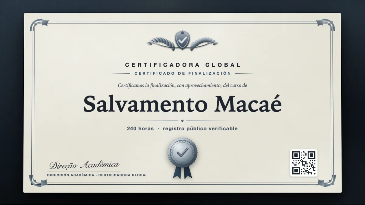 Portada del curso Salvamento Macaé