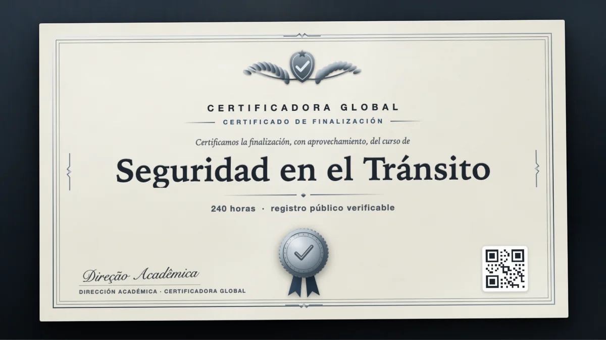 Portada del curso Seguridad en el Tránsito