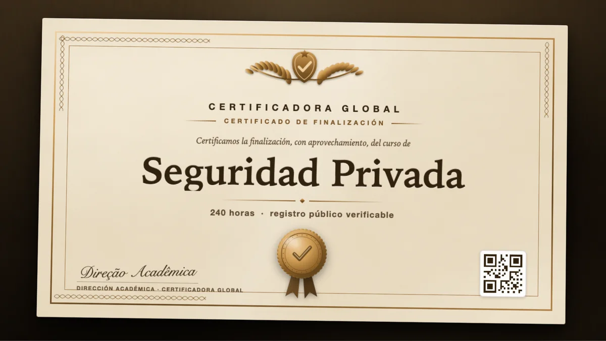 Portada del curso Seguridad Privada