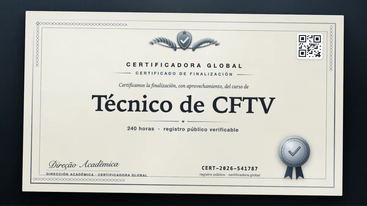 Portada del curso Técnico de CFTV