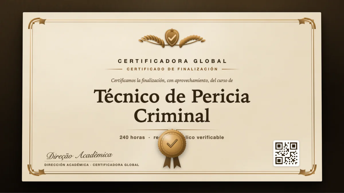 Portada del curso Técnico de Pericia Criminal