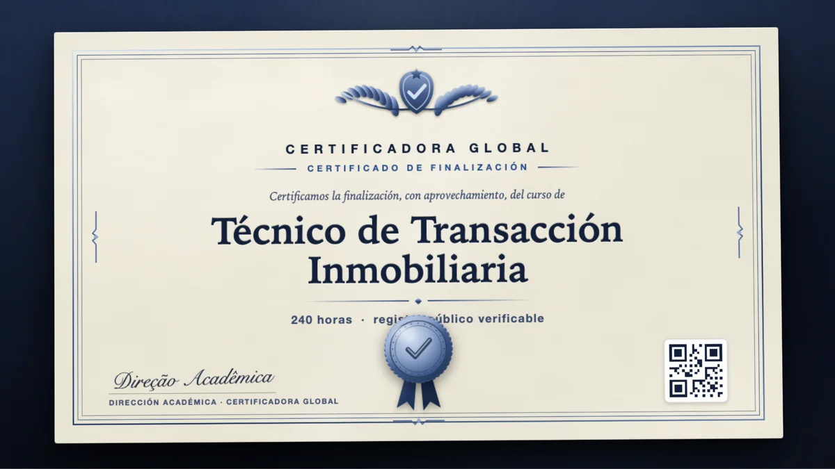 Portada del curso Técnico de Transacción Inmobiliaria
