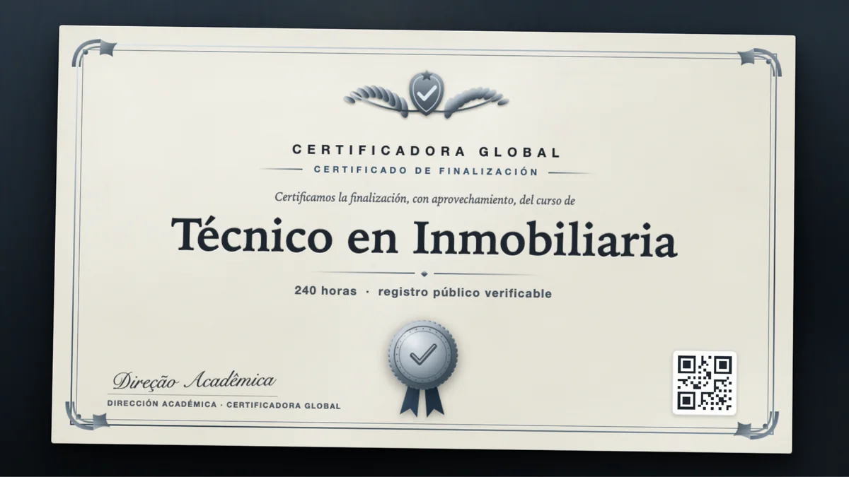 Portada del curso Técnico en Inmobiliaria