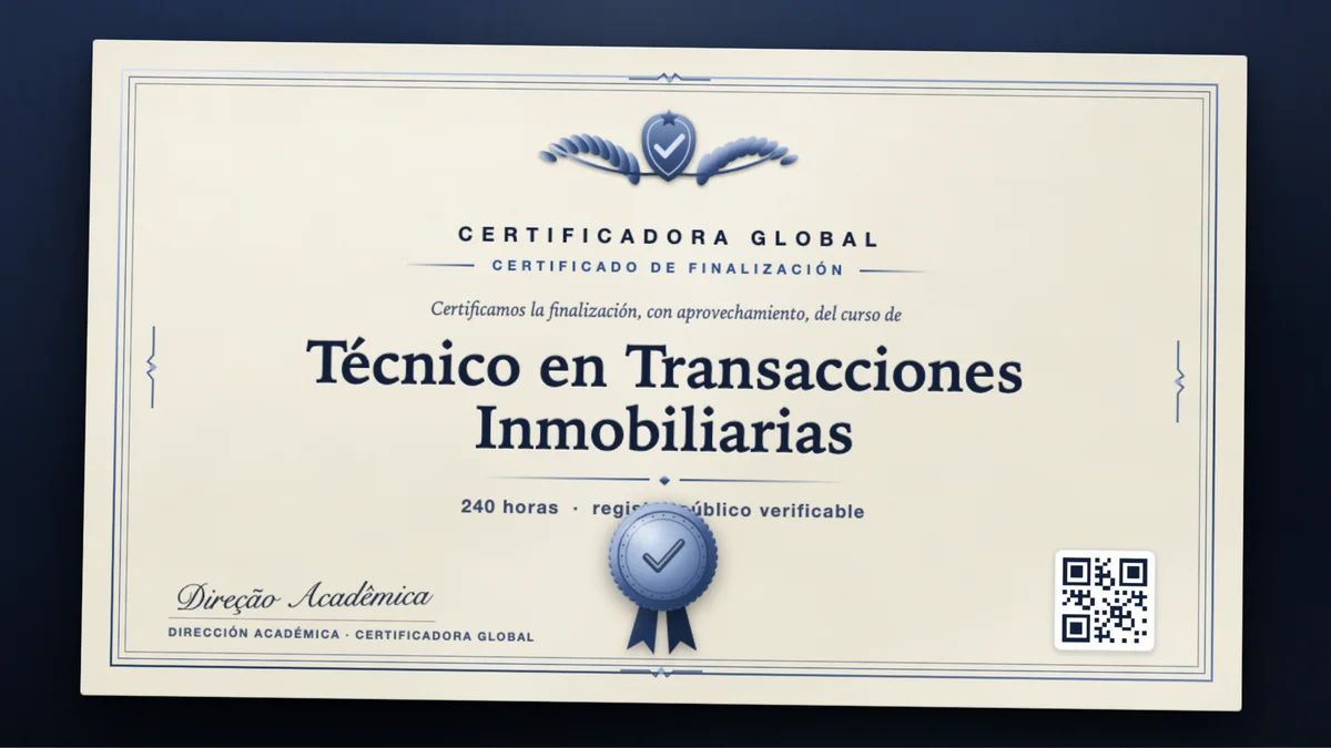 Portada del curso Técnico en Transacciones Inmobiliarias