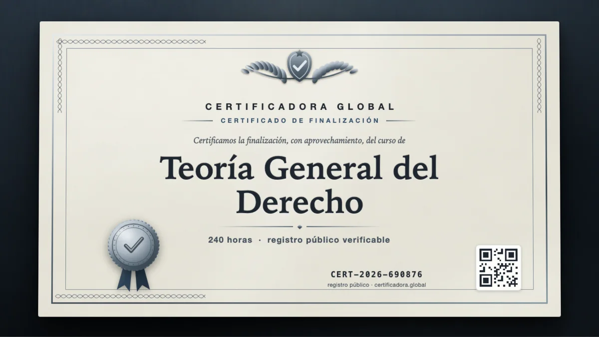 Portada del curso Teoría General del Derecho