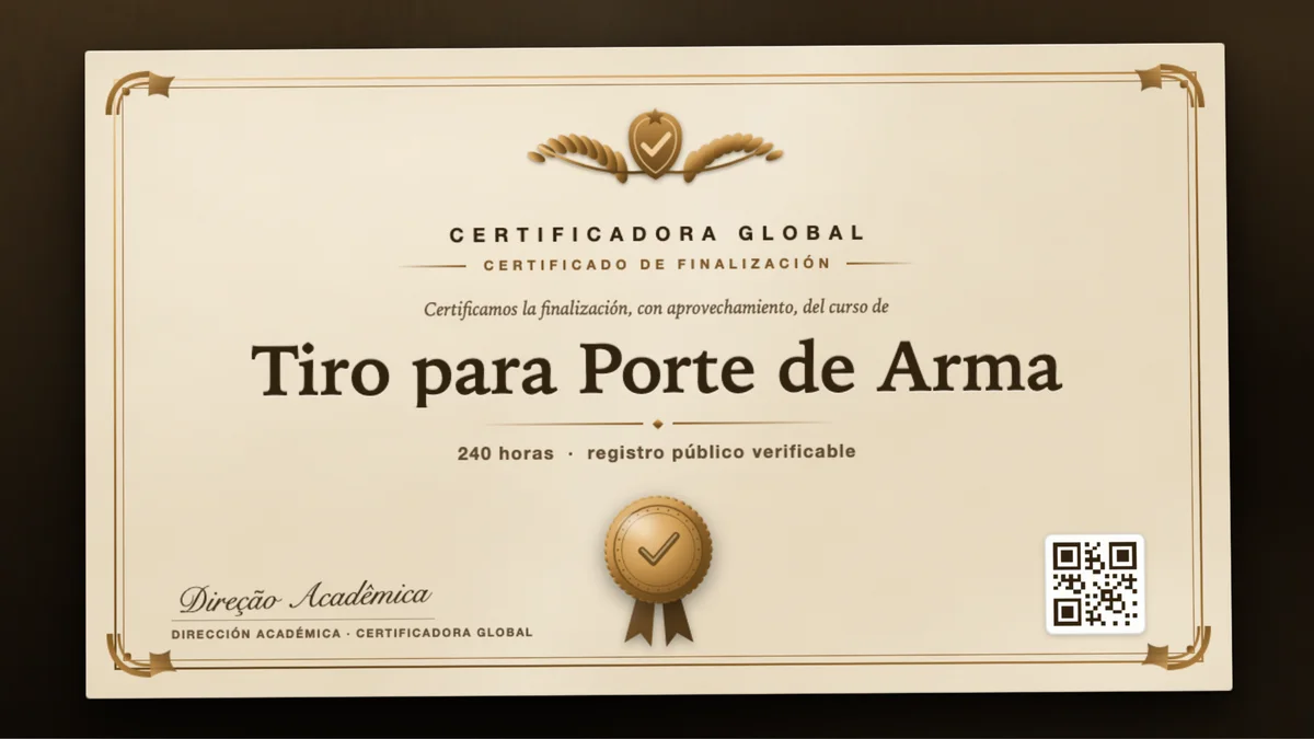 Portada del curso Tiro para Porte de Arma