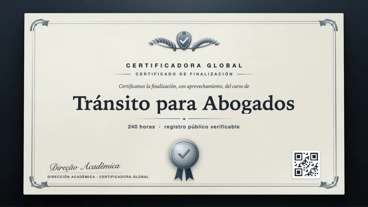 Portada del curso Tránsito para Abogados
