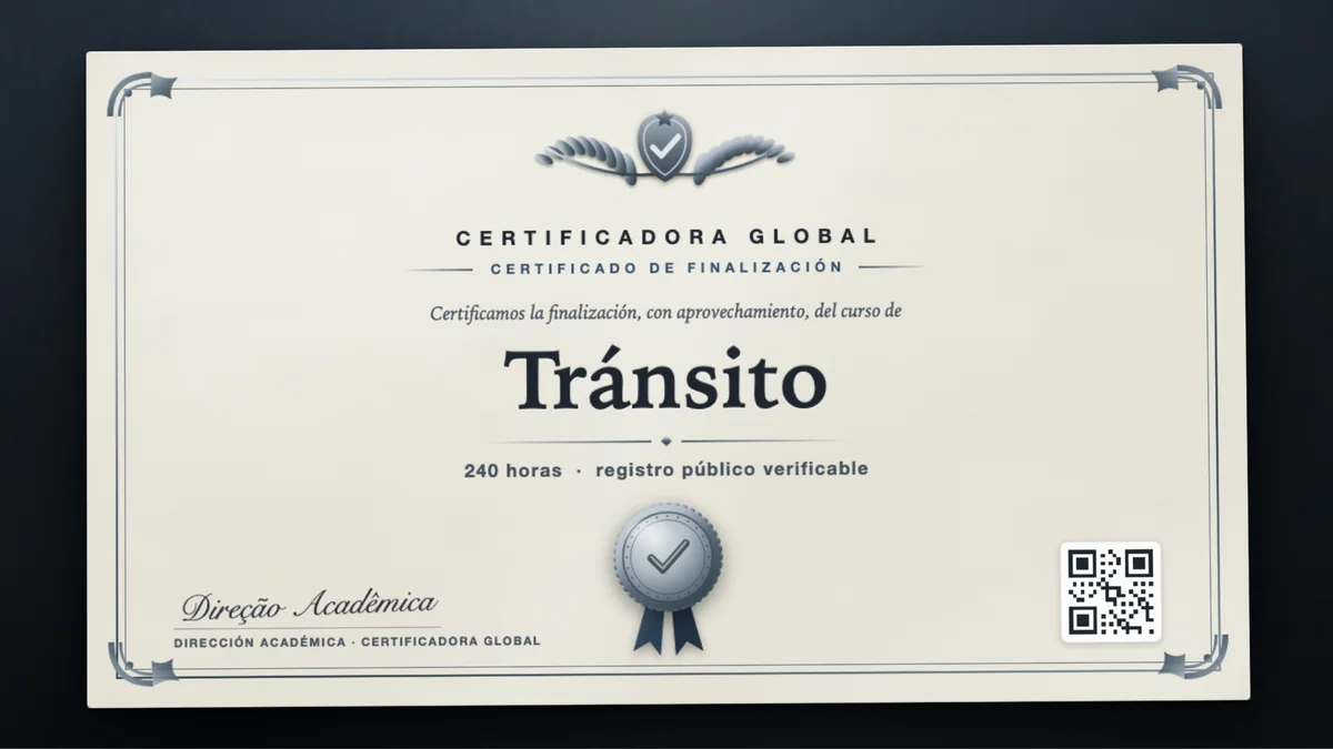 Portada del curso Tránsito