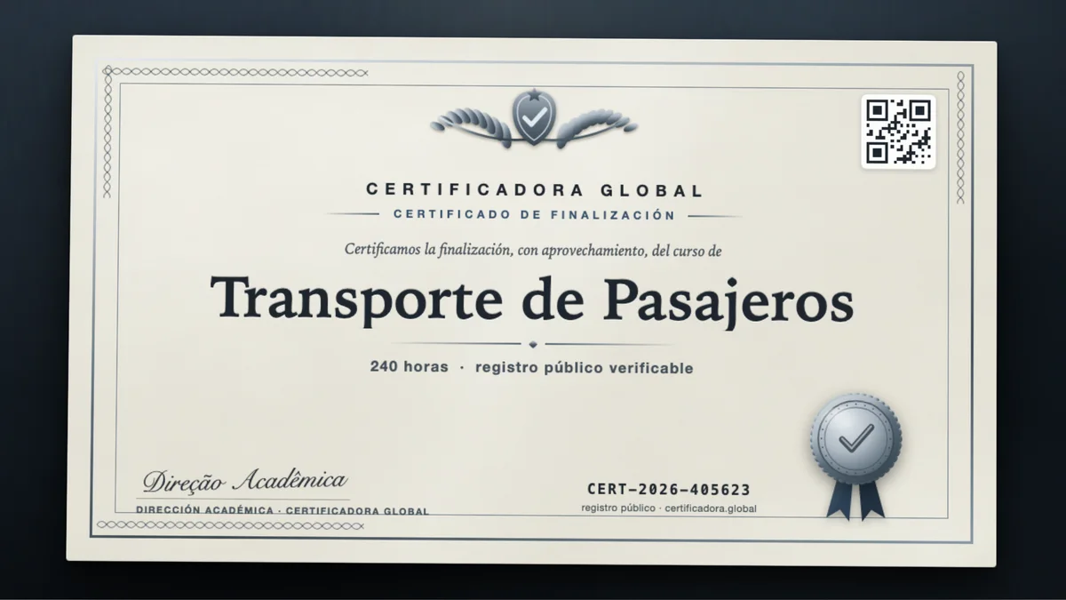 Portada del curso Transporte de Pasajeros