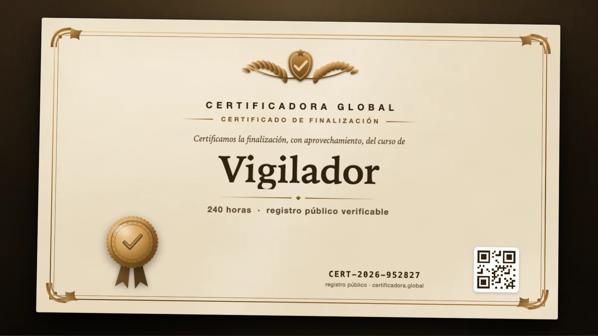 Portada del curso Vigilador