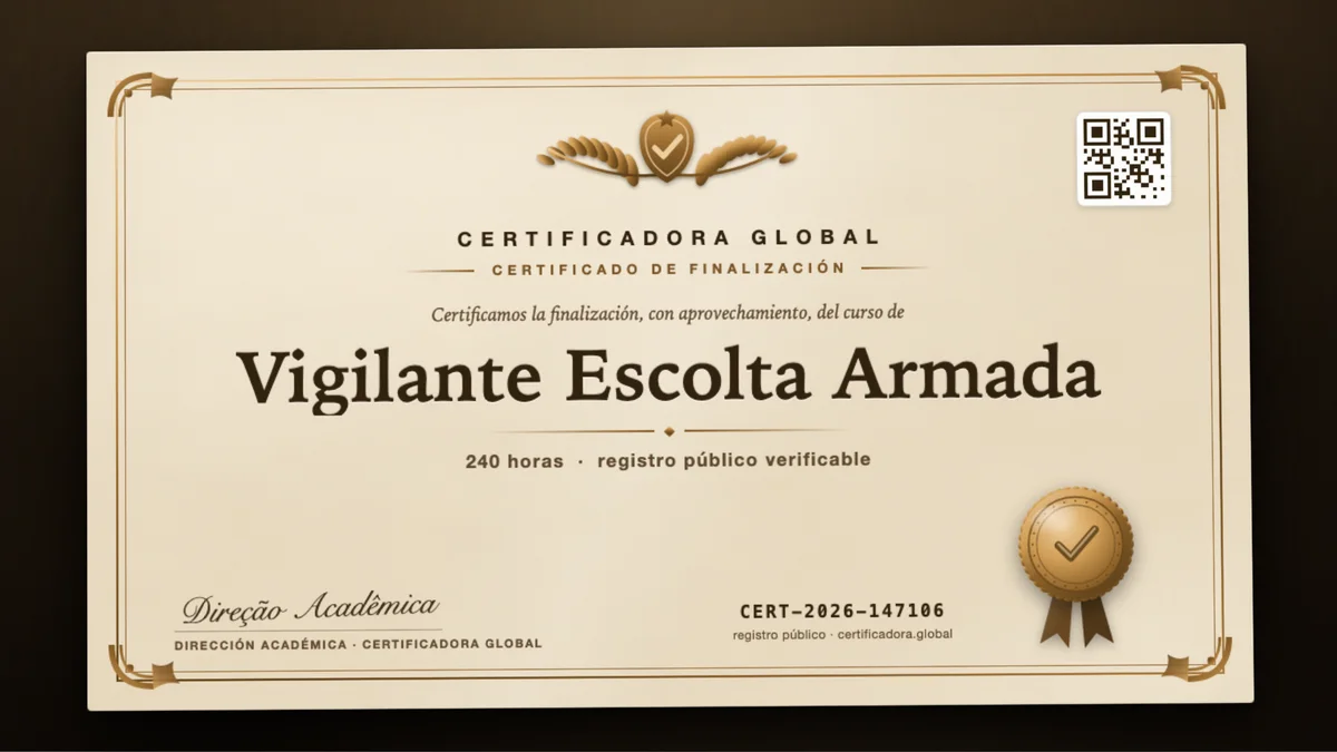 Portada del curso Vigilante Escolta Armada