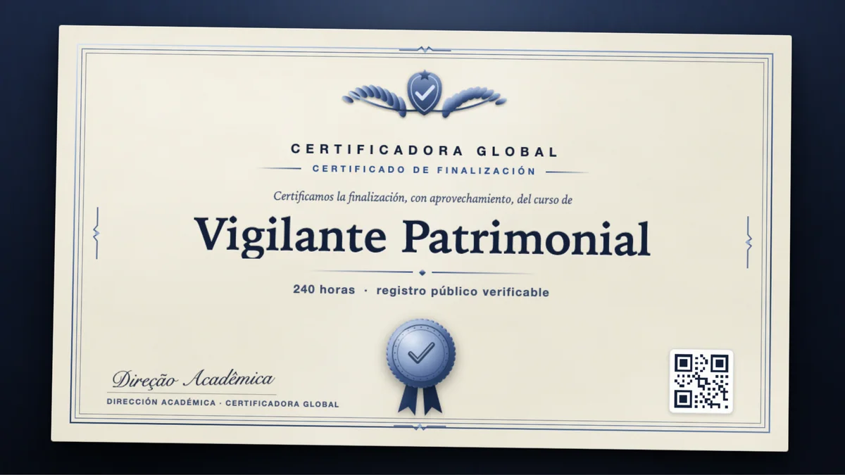 Portada del curso Vigilante Patrimonial