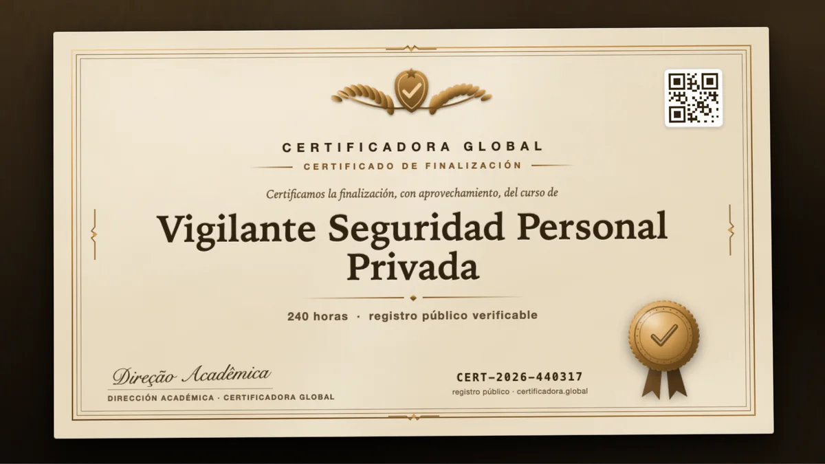 Portada del curso Vigilante Seguridad Personal Privada