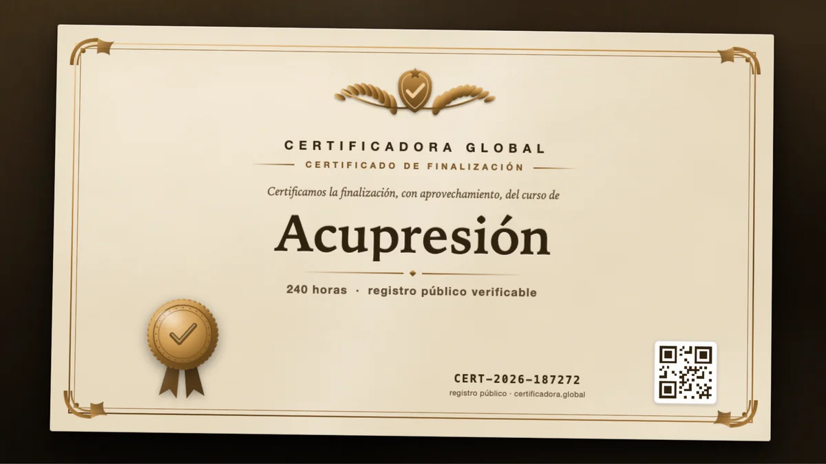 Portada del curso Acupresión
