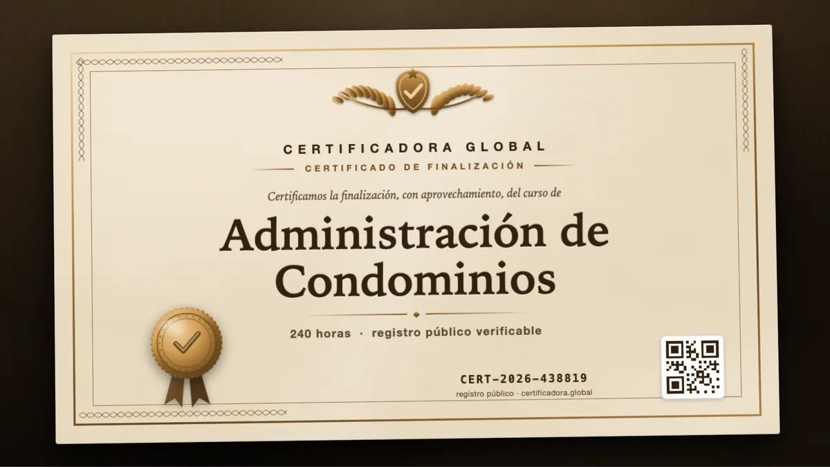 Portada del curso Administración de Condominios