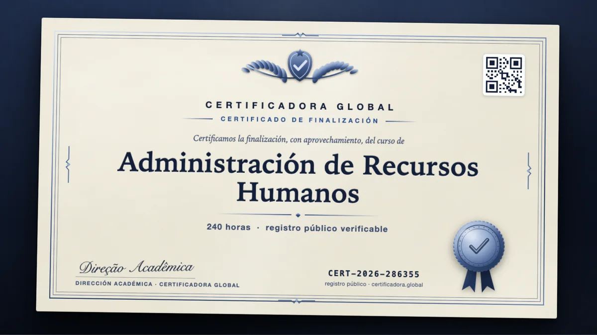 Portada del curso Administración de Recursos Humanos