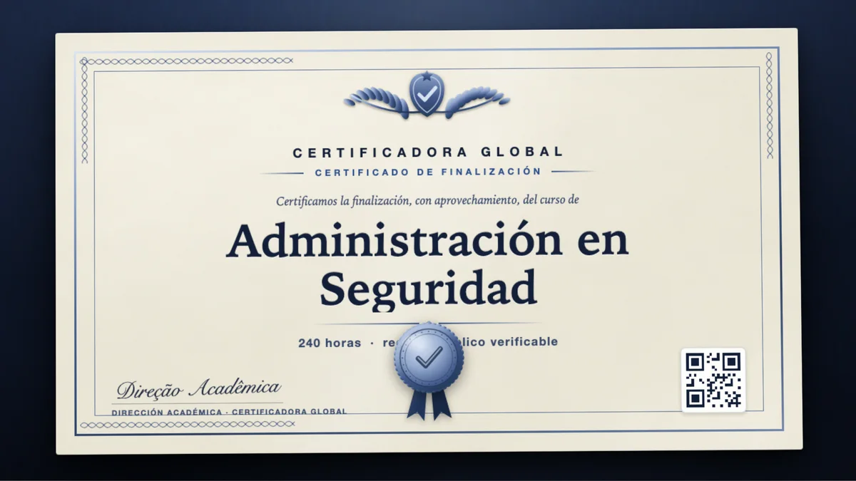 Portada del curso Administración en Seguridad