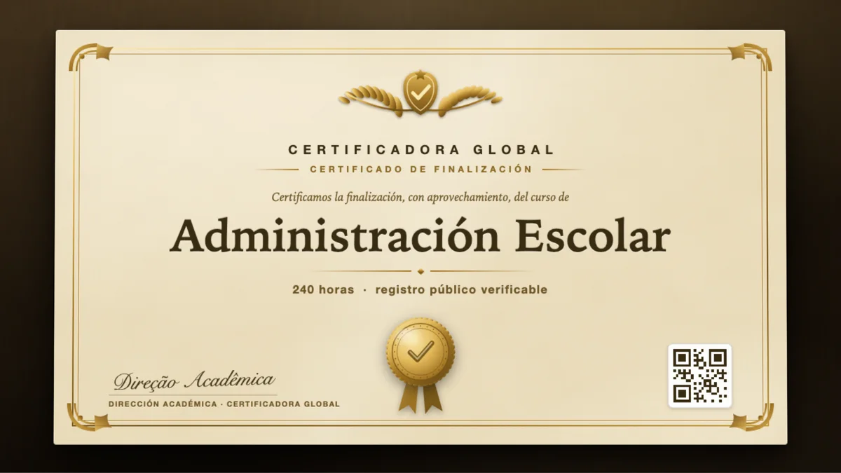 Portada del curso Administración Escolar