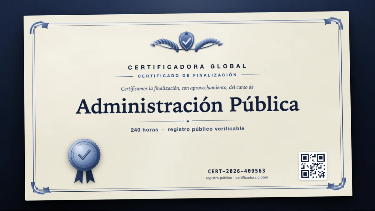 Portada del curso Administración Pública