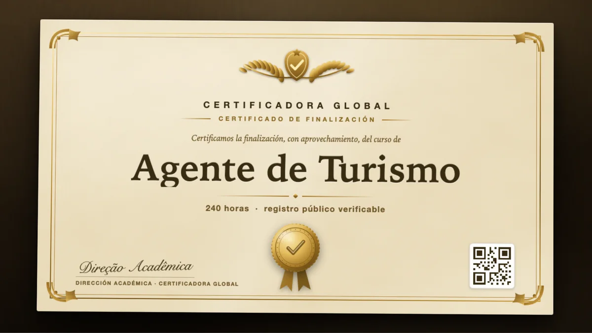 Portada del curso Agente de Turismo