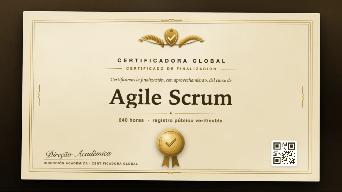 Portada del curso Agile Scrum