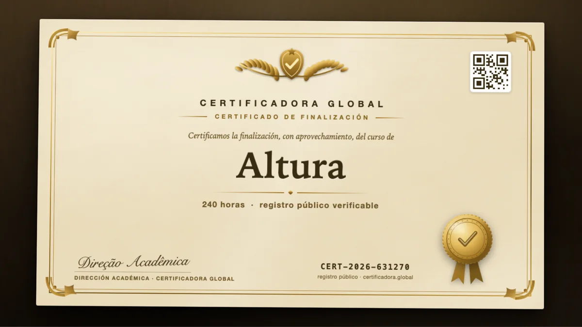 Portada del curso Altura