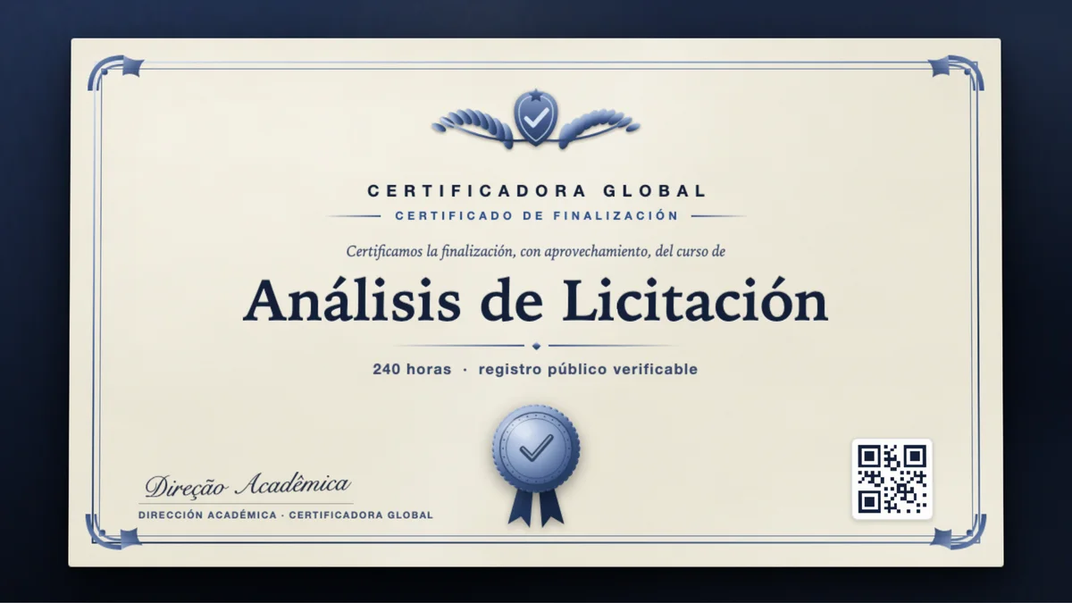 Portada del curso Análisis de Licitación