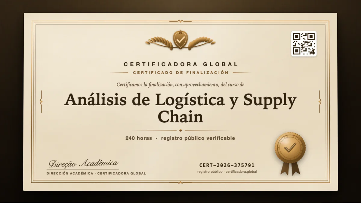 Portada del curso Análisis de Logística y Supply Chain