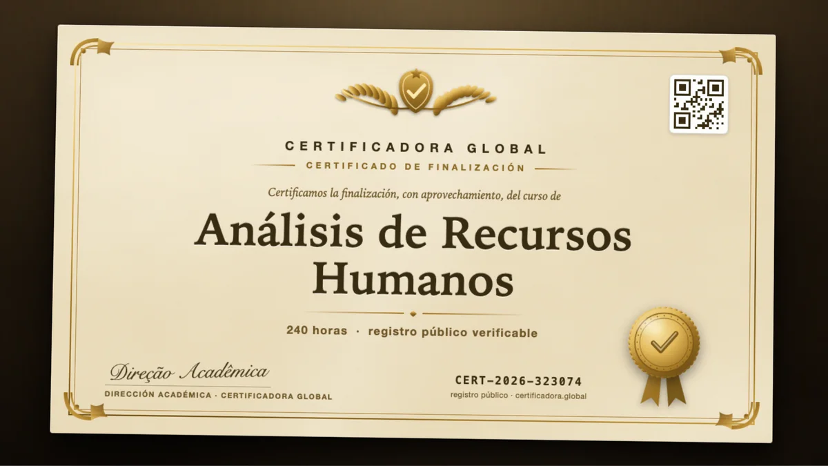 Portada del curso Análisis de Recursos Humanos