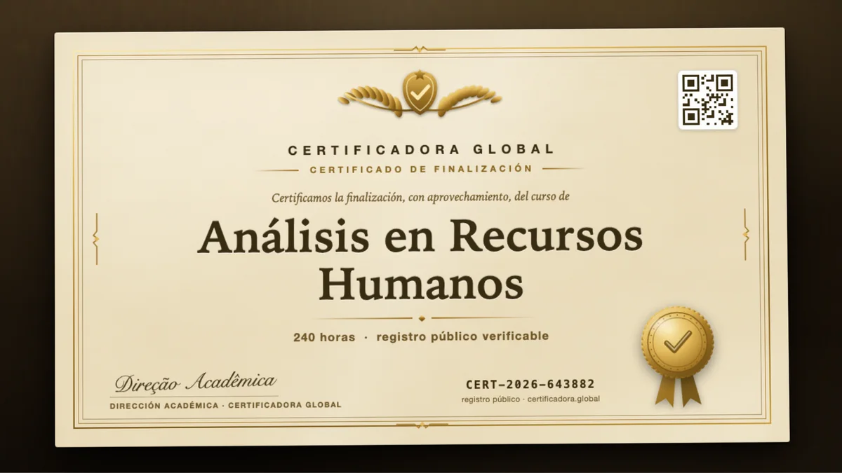 Portada del curso Análisis en Recursos Humanos