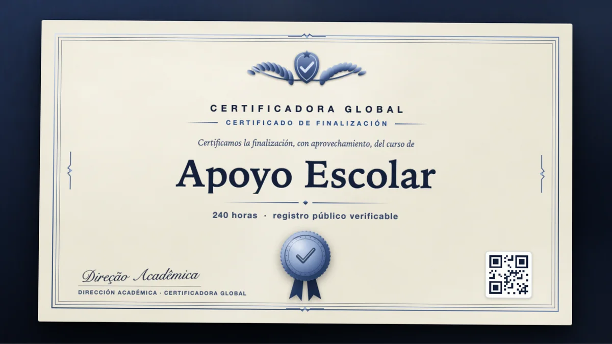 Portada del curso Apoyo Escolar
