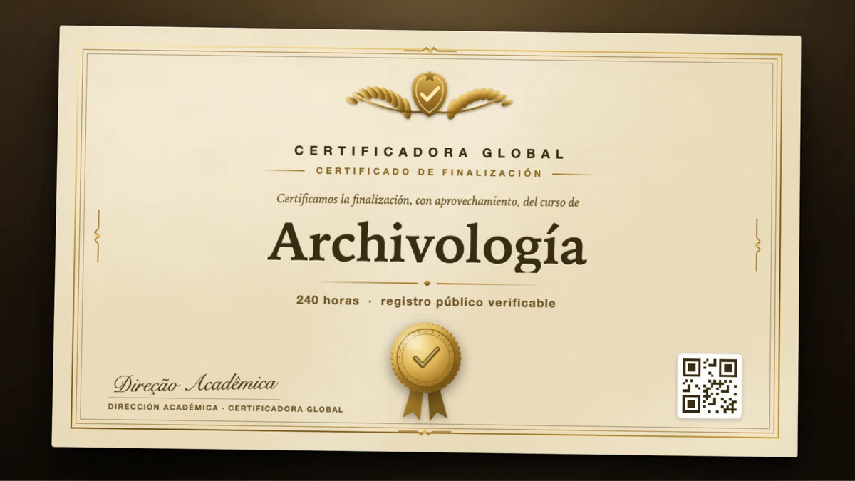 Portada del curso Archivología