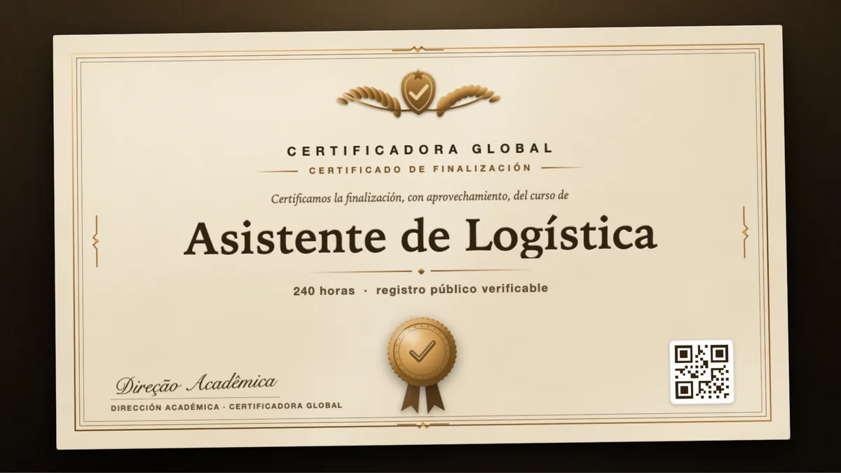 Portada del curso Asistente de Logística