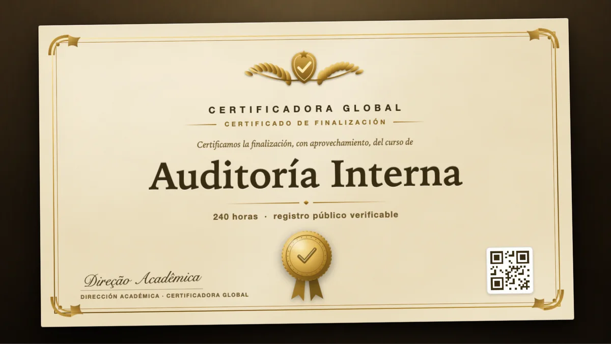 Portada del curso Auditoría Interna