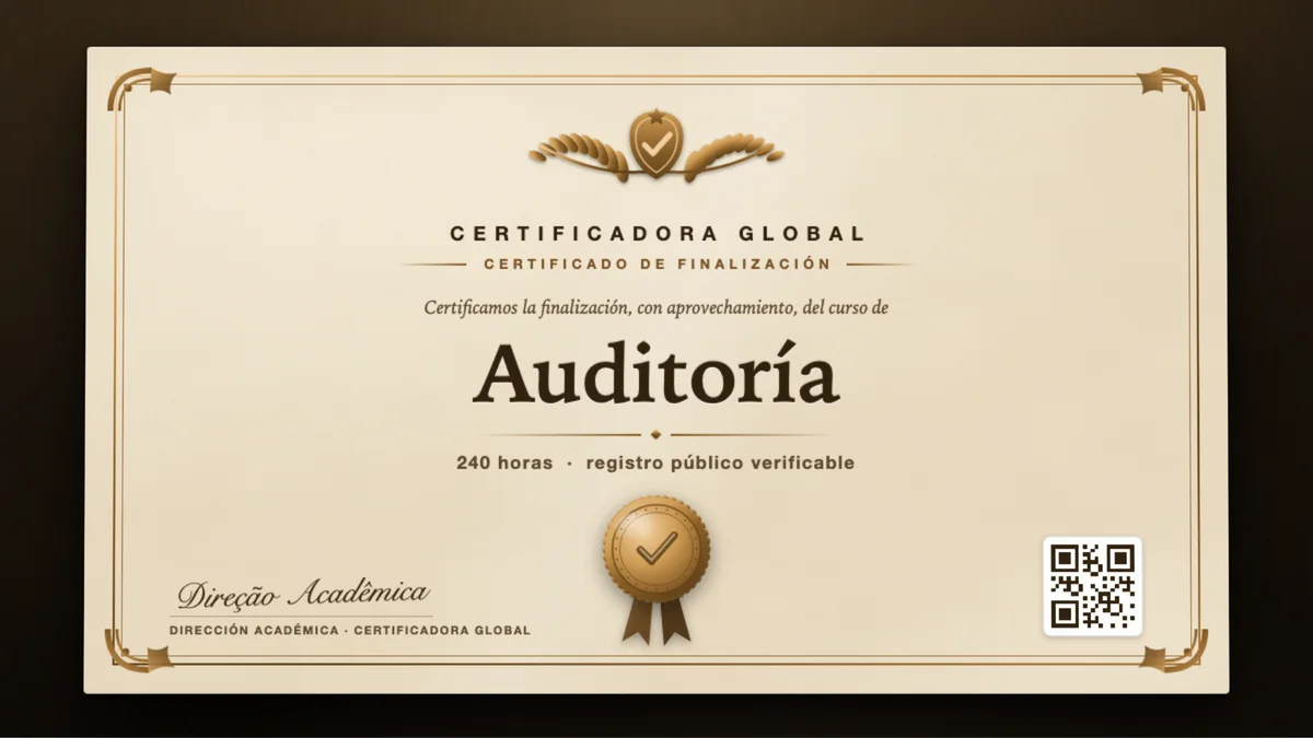 Portada del curso Auditoría
