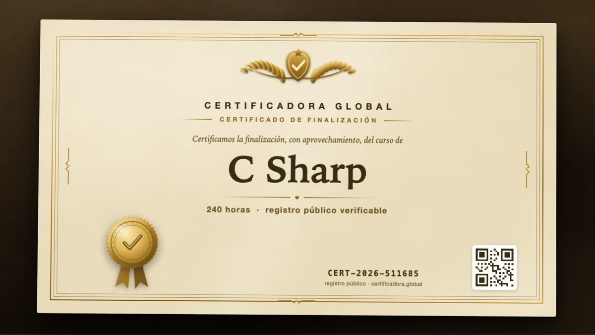 Portada del curso C Sharp