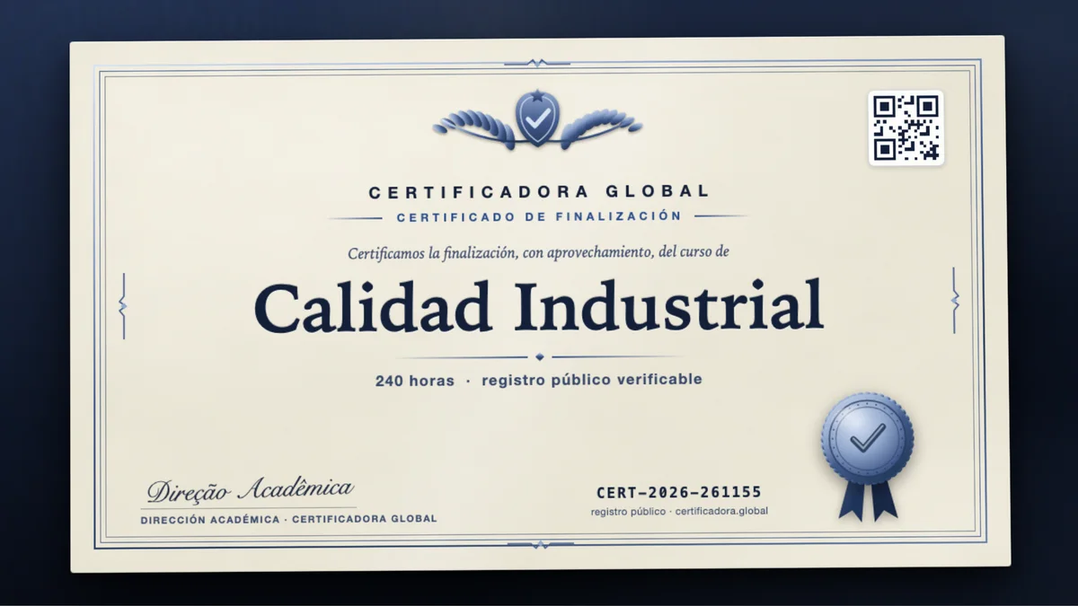 Portada del curso Calidad Industrial