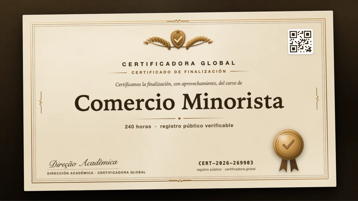 Portada del curso Comercio Minorista
