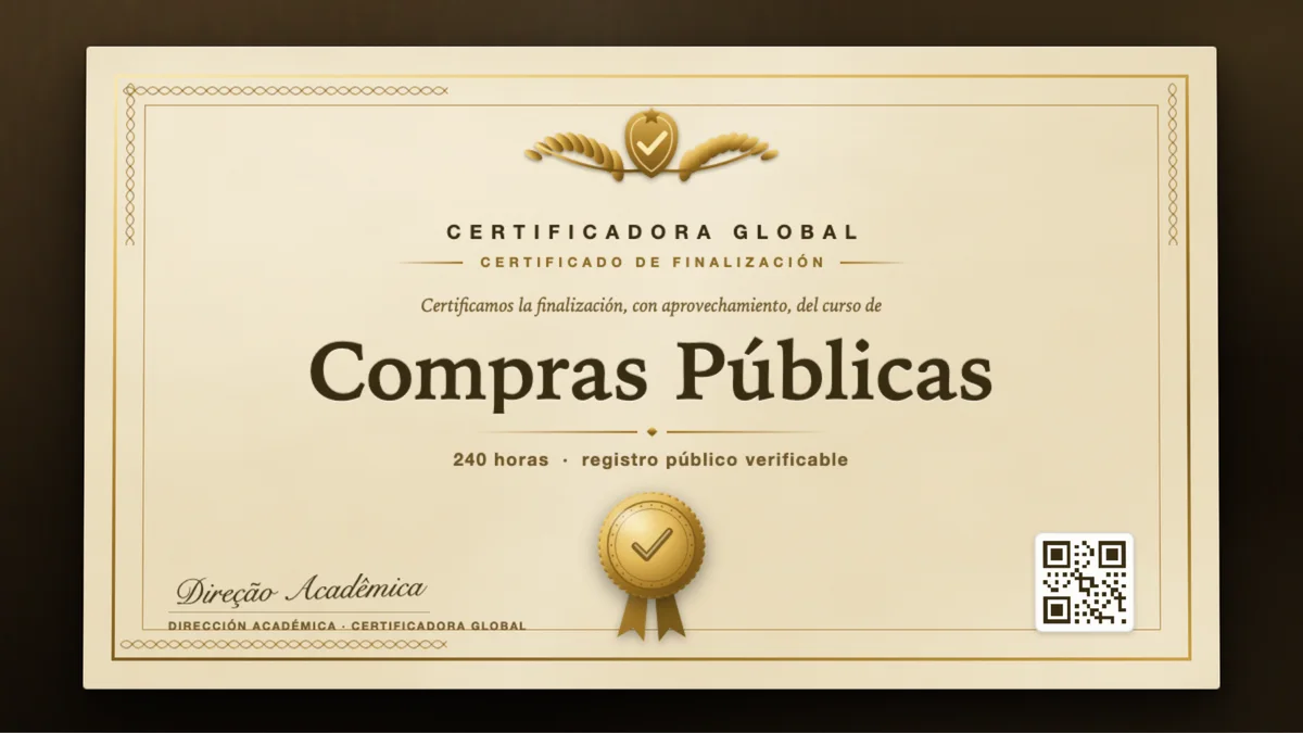 Portada del curso Compras Públicas